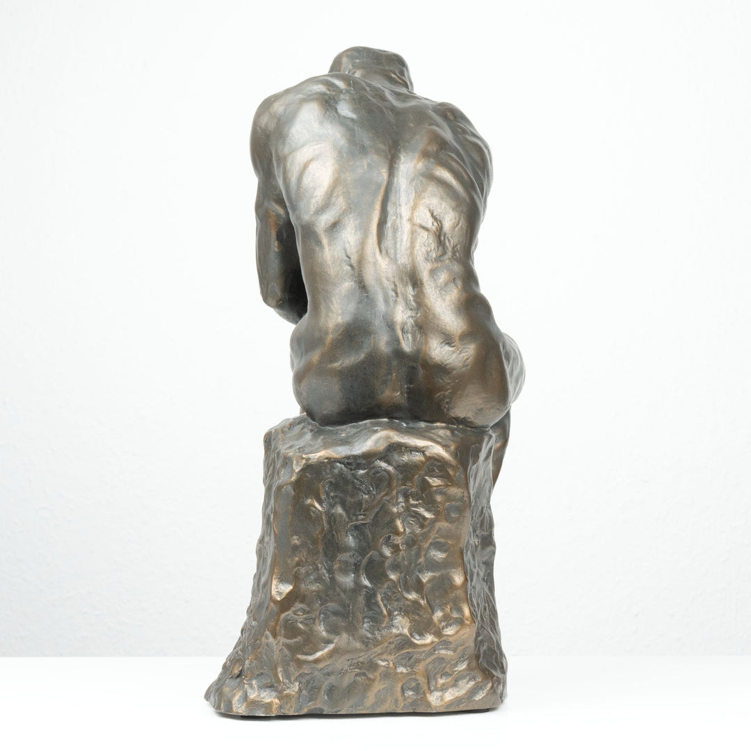 Der Denker Skulptur von Rodin (Groß, Bronzierte Skulptur aus Kunstharz)
