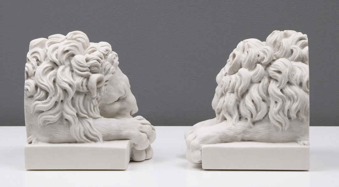 Canova Löwen Buchstützen (im Paar)