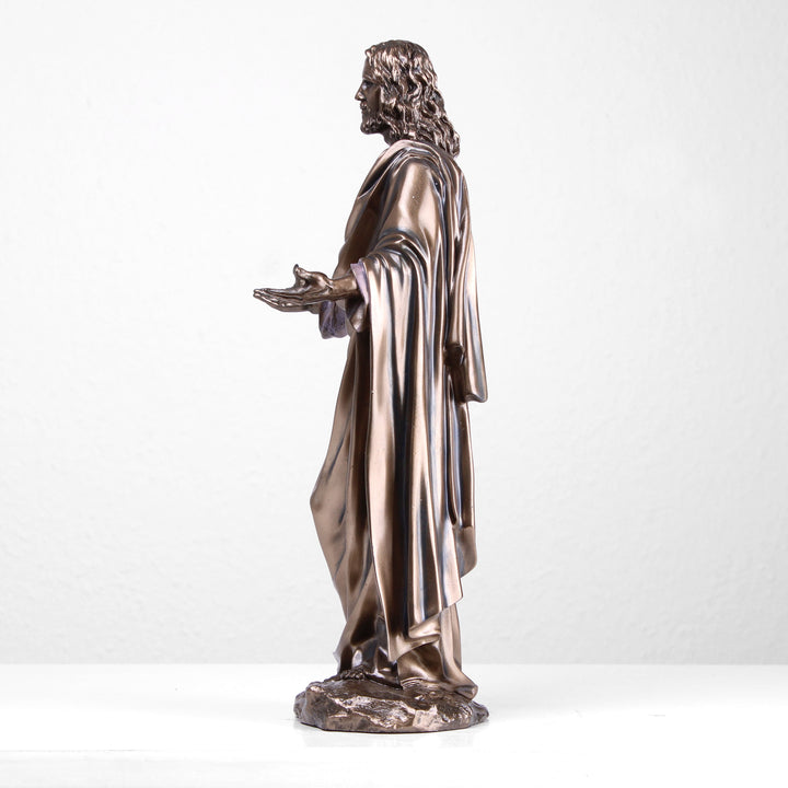 Jesus Christus (Bronzierte Skulptur aus Kunstharz)
