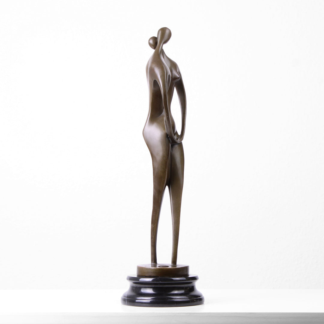 Liebespaar Skulptur (Bronze, Wachsguss)