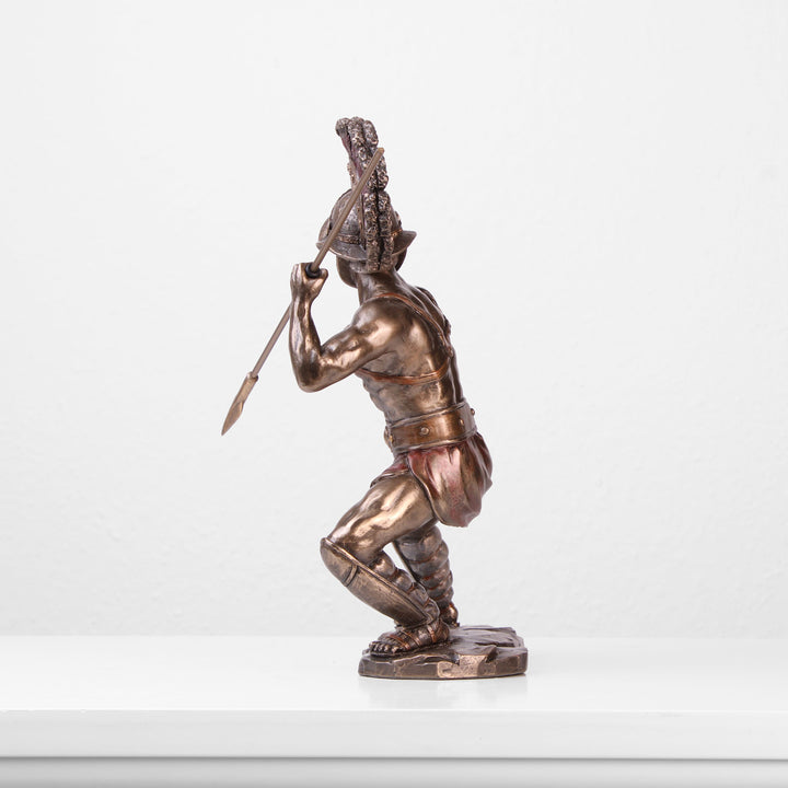 Murmillo Kaempfer Statue (Kaltguss-Bronze Skulptur)