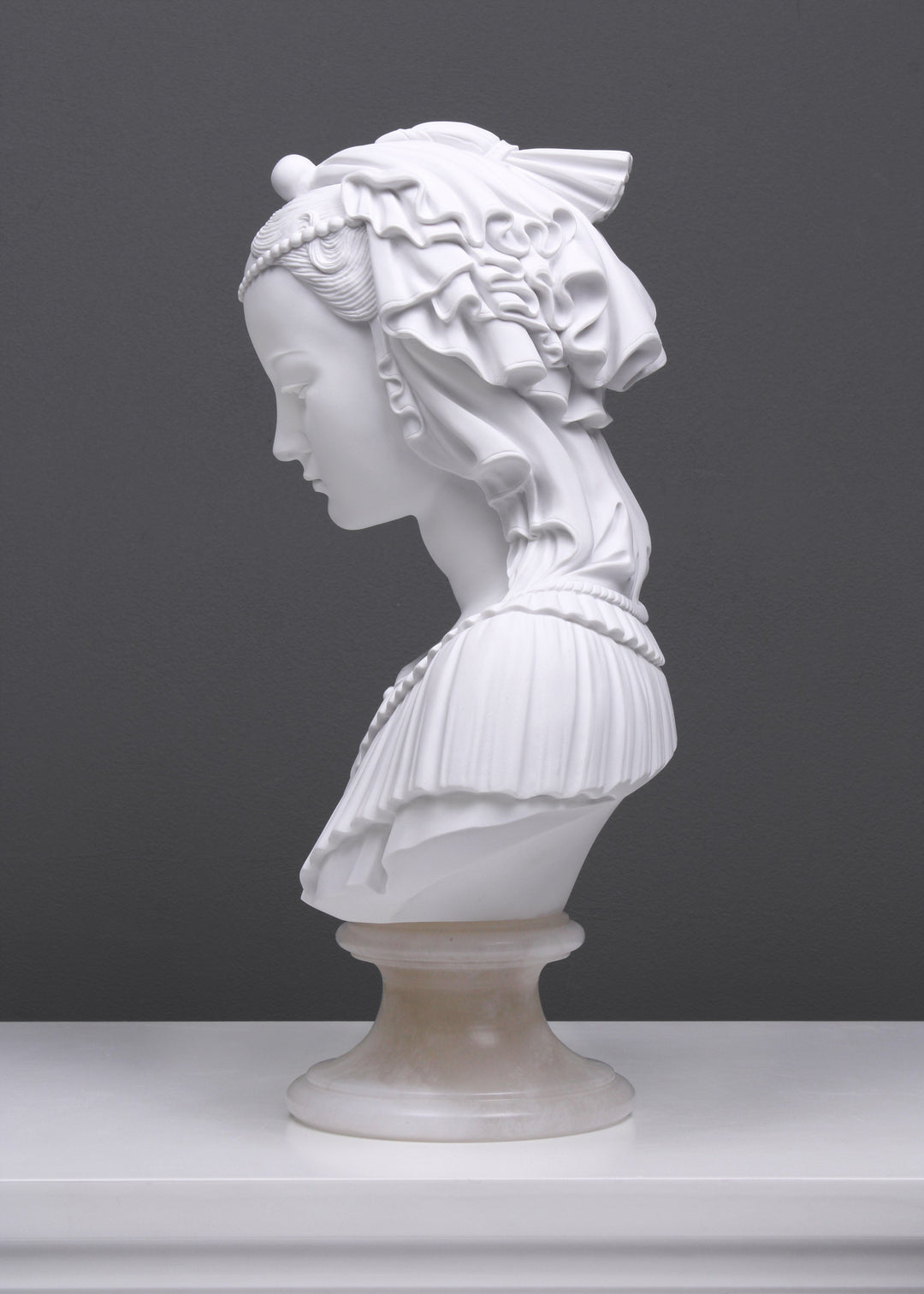 Verschleierte Jungfrau Büste Skulptur (Verschleierte Dame als Madonna di Lippi)