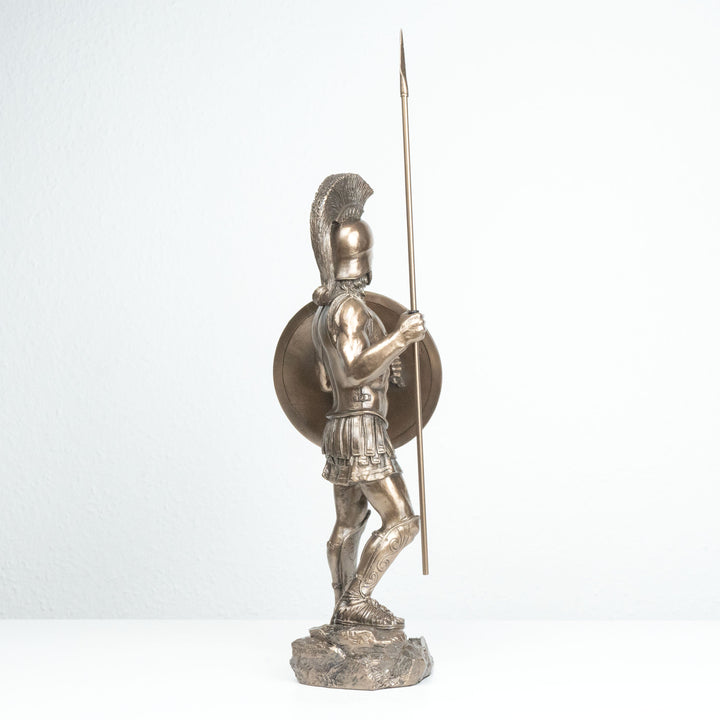 Spartanischer Krieger (Bronzierte Skulptur aus Kunstharz)