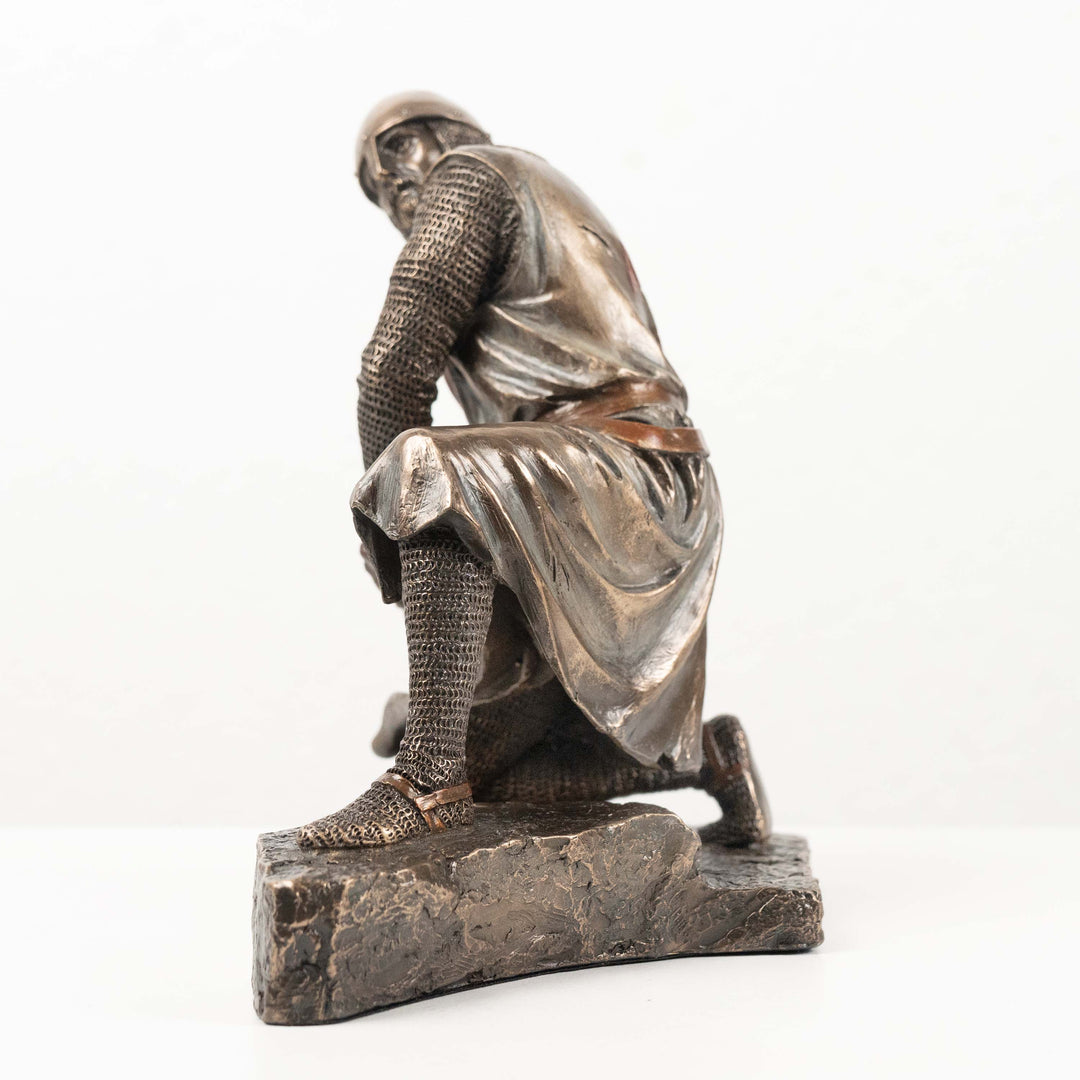 Templerritter mit Axt Statue (Kaltguss-Bronze Skulptur)