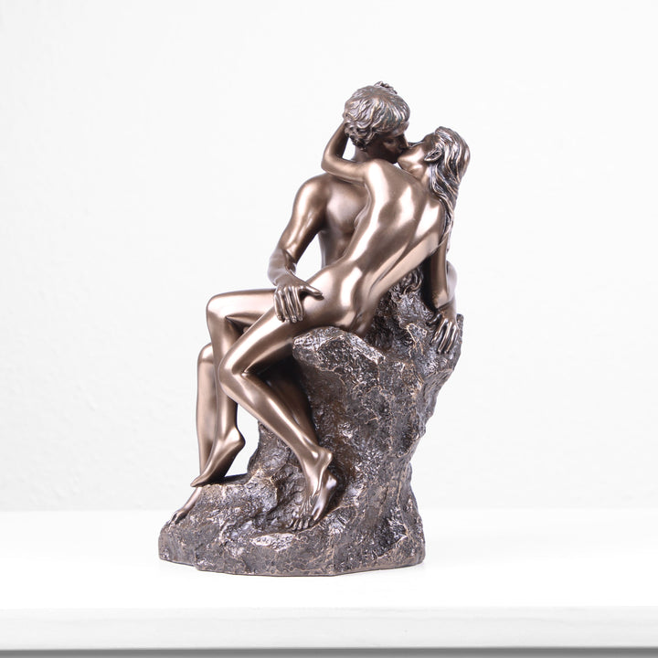 Der Kuss Skulptur von Rodin (Kaltguss-Bronze Statue)