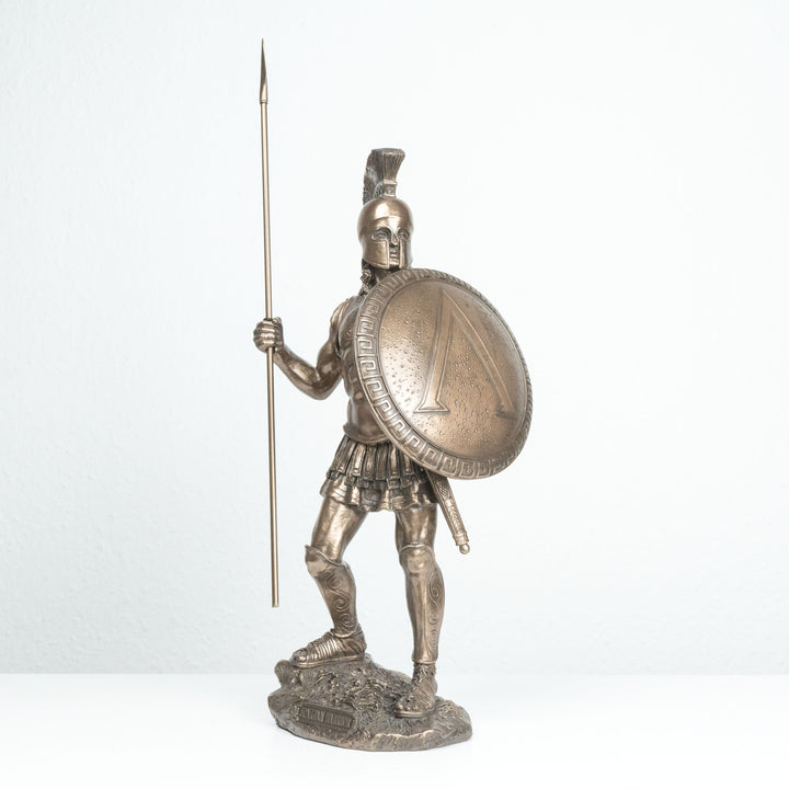 Spartanischer Krieger (Bronzierte Skulptur aus Kunstharz)