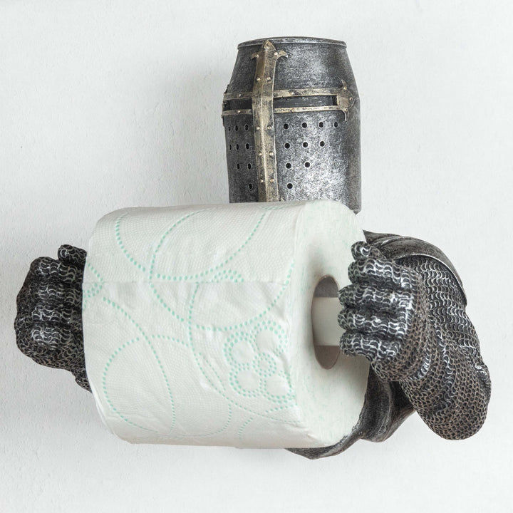 Templerritter Toilettenpapierhalter (Harz Skulptur)