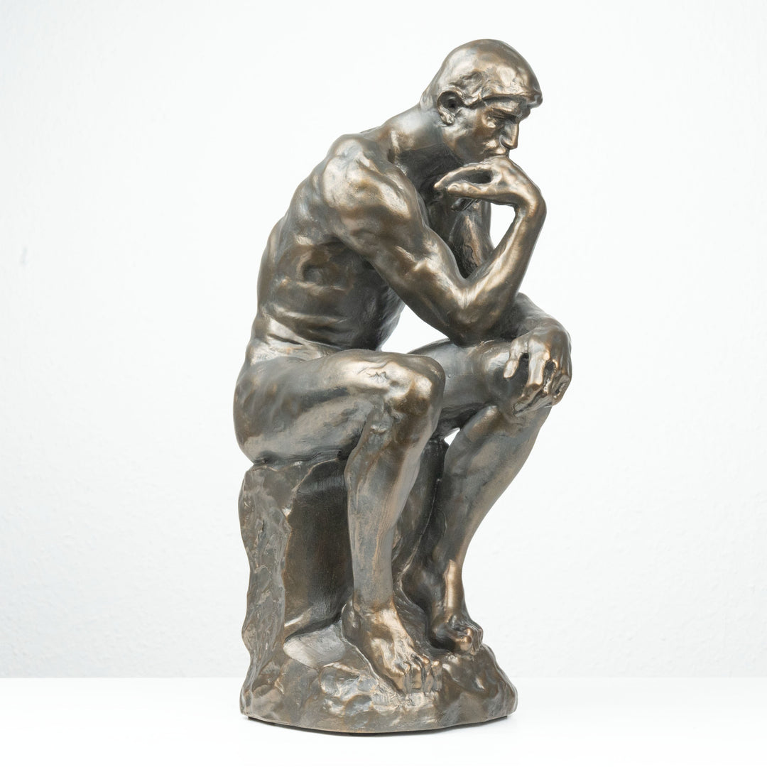 Der Denker Skulptur von Rodin (Groß, Bronzierte Skulptur aus Kunstharz)