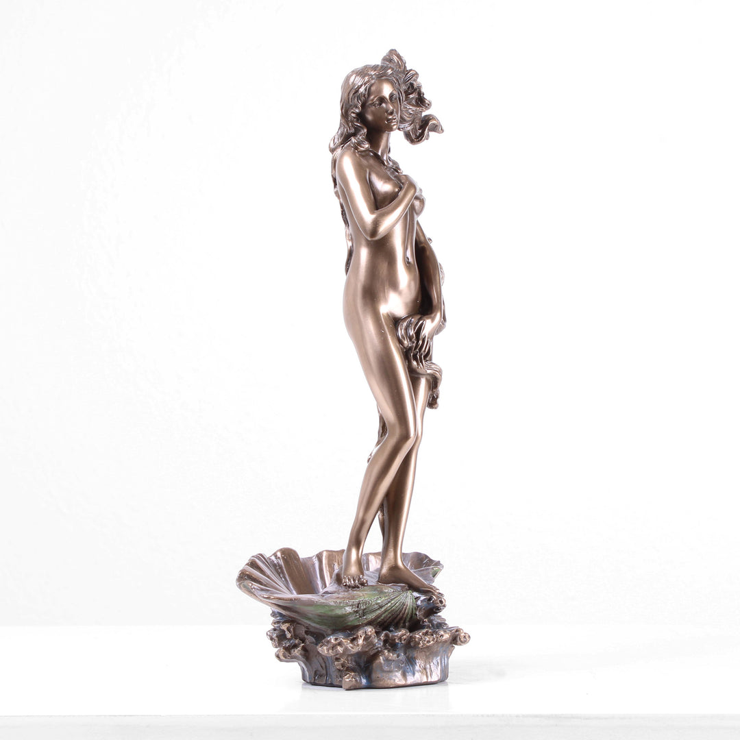 Geburt der Venus (Bronzierte Skulptur aus Kunstharz)