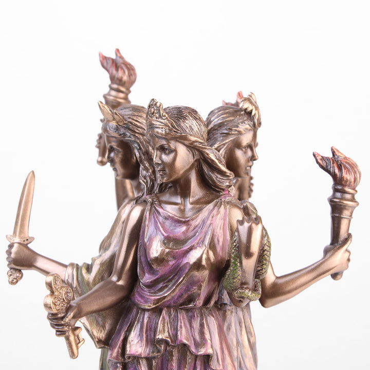 Hekate Griechische Goettin Statue (Kaltguss-Bronze Skulptur)