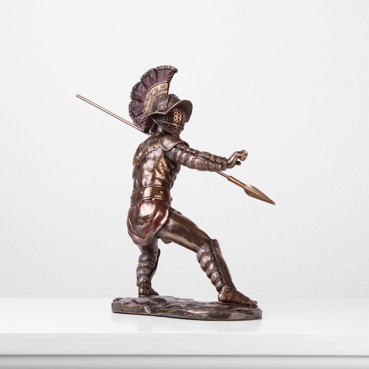 Murmillo Kaempfer Statue (Kaltguss-Bronze Skulptur)