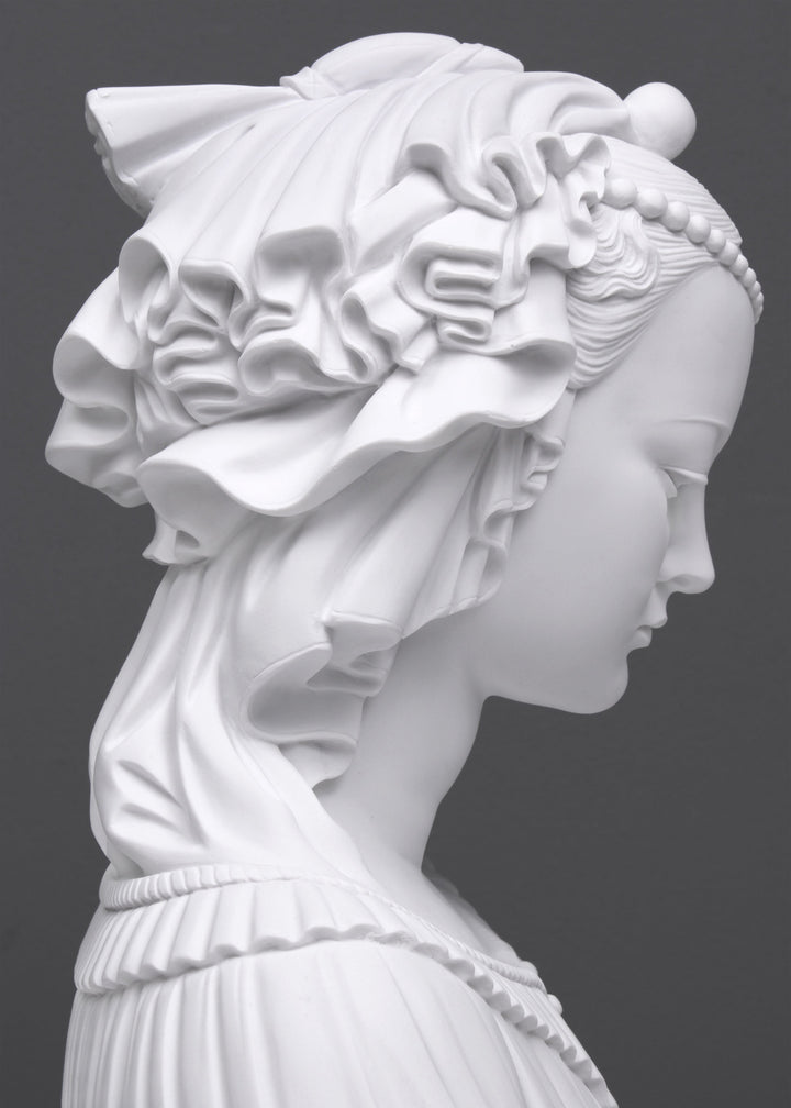 Verschleierte Jungfrau Büste Skulptur (Verschleierte Dame als Madonna di Lippi)