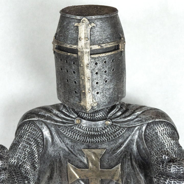Templerritter Toilettenpapierhalter (Harz Skulptur)