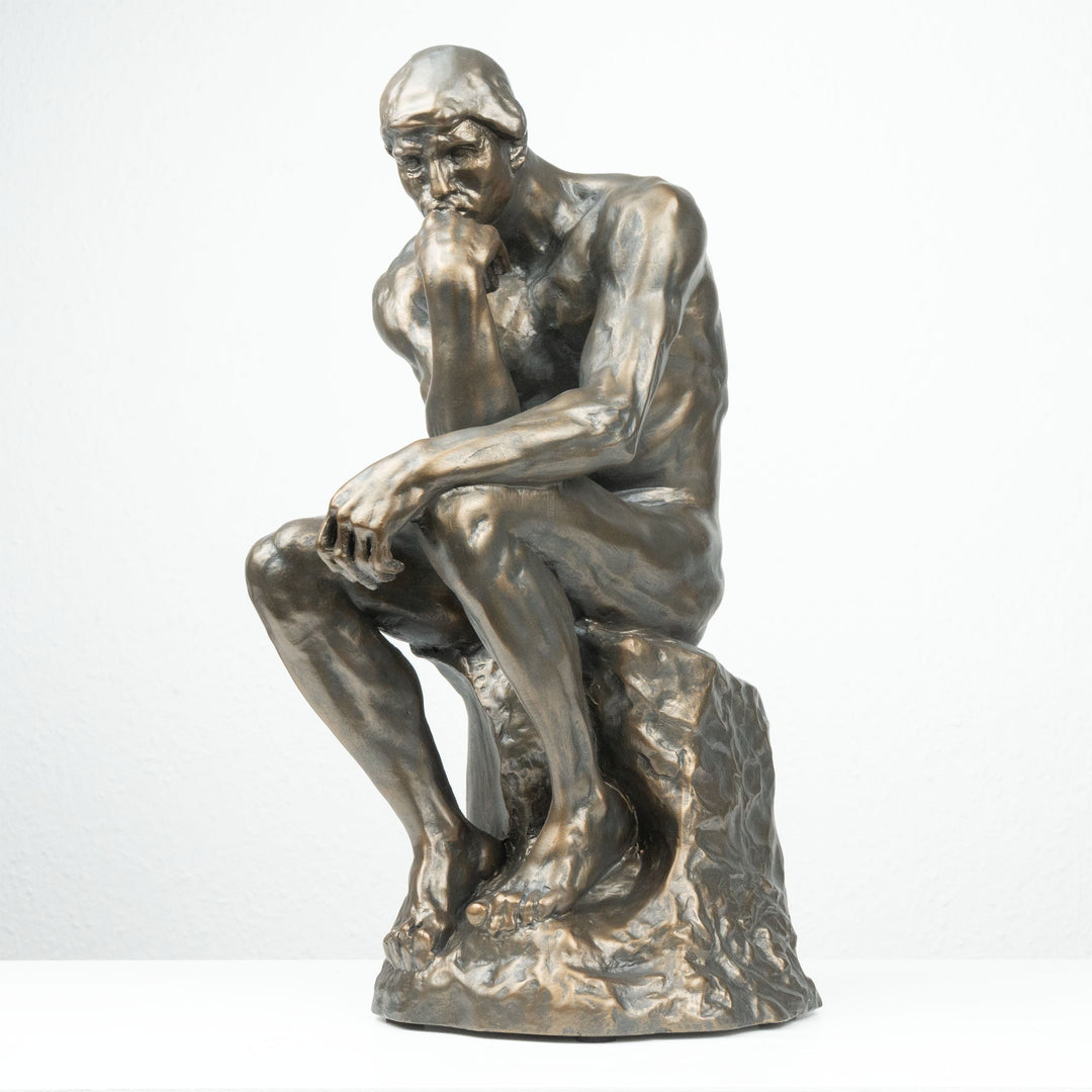 Der Denker Skulptur von Rodin (Groß, Bronzierte Skulptur aus Kunstharz)