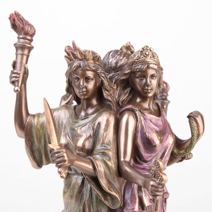 Hekate Griechische Goettin Statue (Kaltguss-Bronze Skulptur)