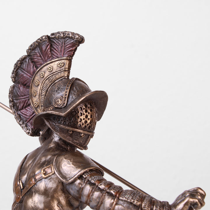 Murmillo Kaempfer Statue (Kaltguss-Bronze Skulptur)
