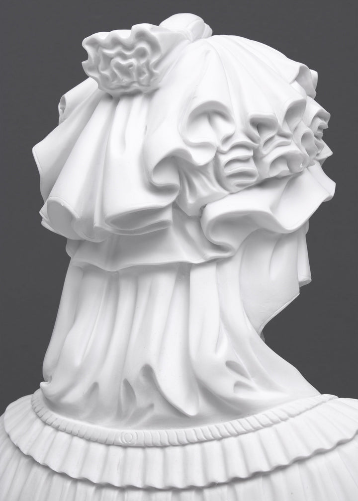 Verschleierte Jungfrau Büste Skulptur (Verschleierte Dame als Madonna di Lippi)