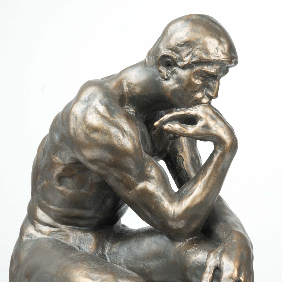 Der Denker Skulptur von Rodin (Groß, Bronzierte Skulptur aus Kunstharz)