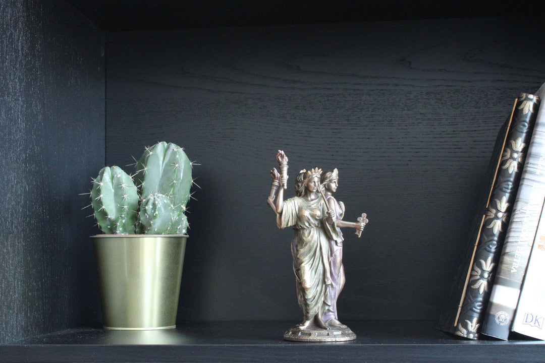 Hekate Griechische Goettin Statue (Kaltguss-Bronze Skulptur)