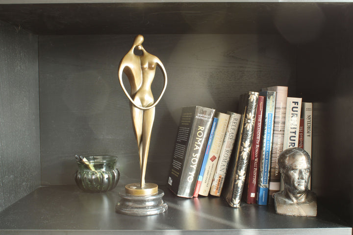 Liebespaar Skulptur (Bronze, Wachsguss)