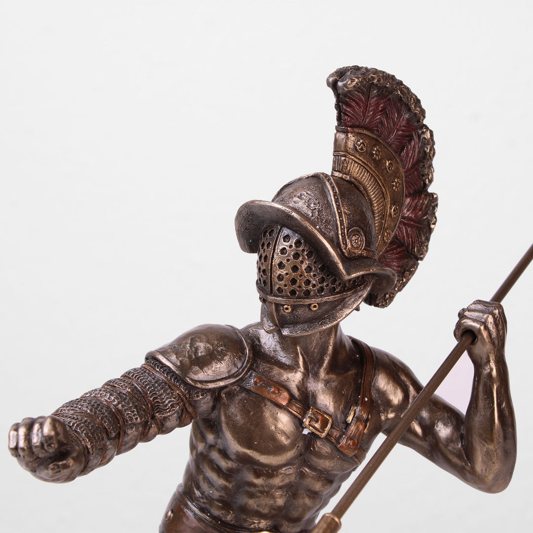 Murmillo Kaempfer Statue (Kaltguss-Bronze Skulptur)