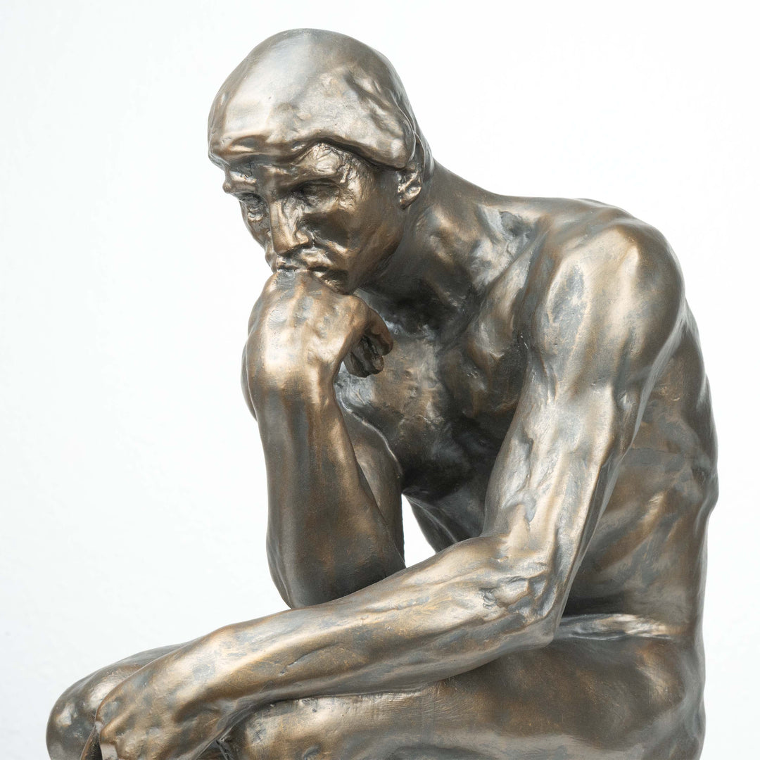 Der Denker Skulptur von Rodin (Groß, Bronzierte Skulptur aus Kunstharz)