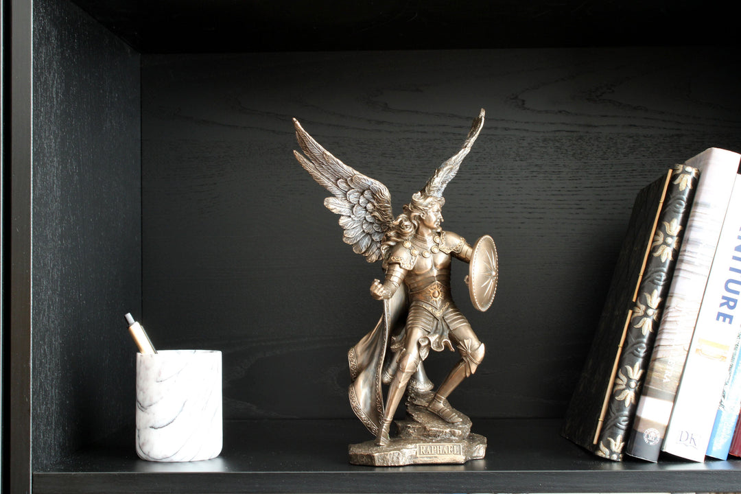 Erzengel Raphael Statue (Kaltguss-Bronze Skulptur)