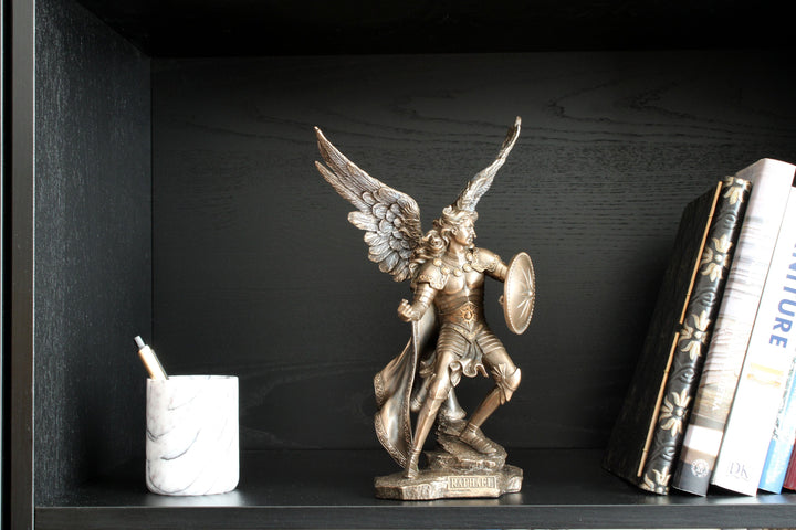 Erzengel Raphael Statue (Kaltguss-Bronze Skulptur)