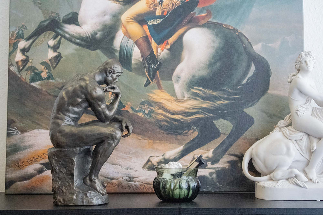 Der Denker Skulptur von Rodin (Groß, Bronzierte Skulptur aus Kunstharz)