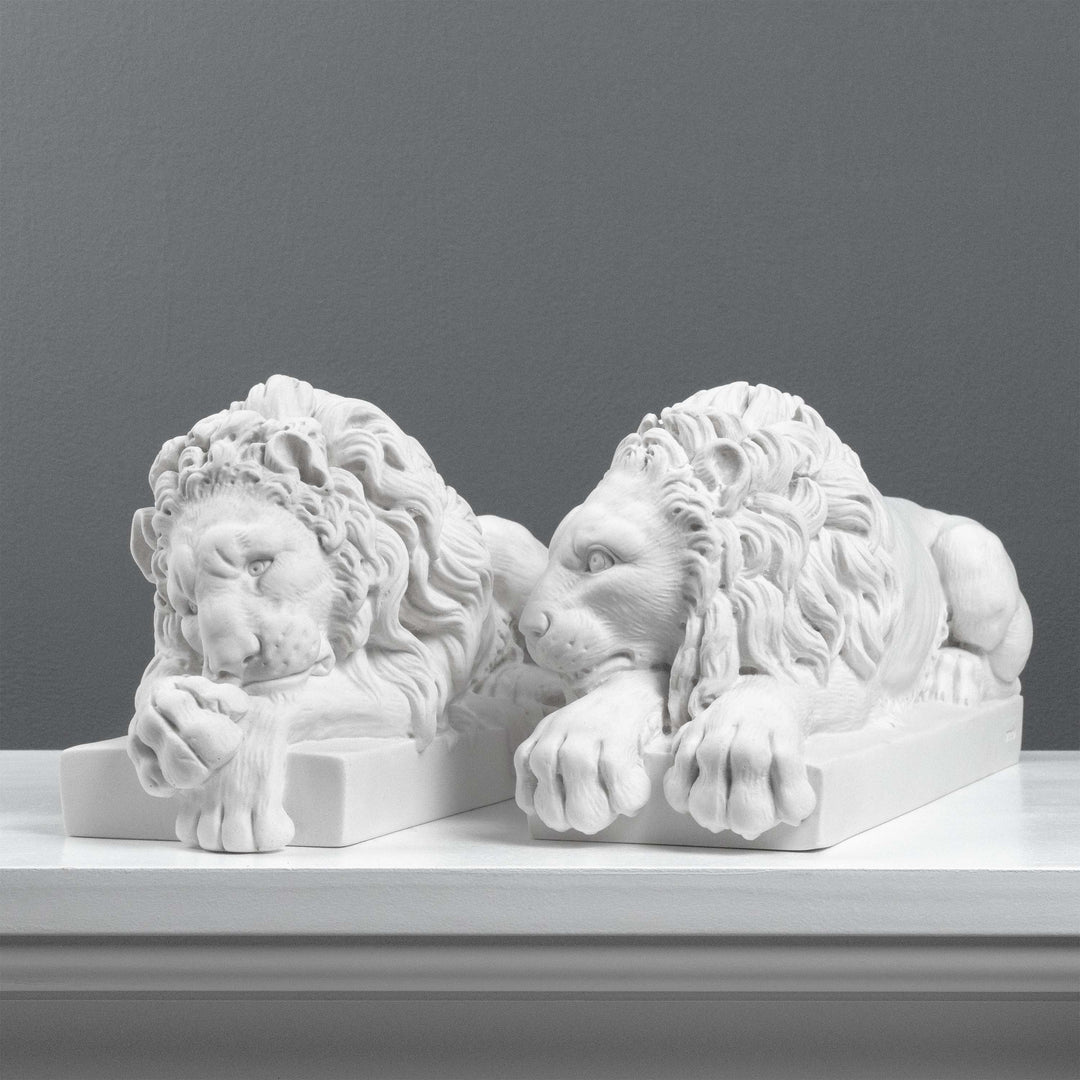 Canova Löwen Statuen im Paar (Klein)