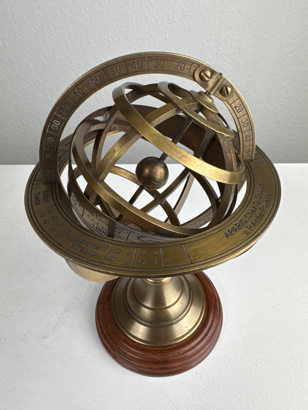 Grosse Armillarsphäre (Messing Skulptur)