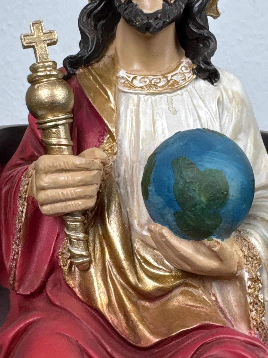 Christus Rex Skulptur – Jesus Statue Herr des Himmels und der Erde