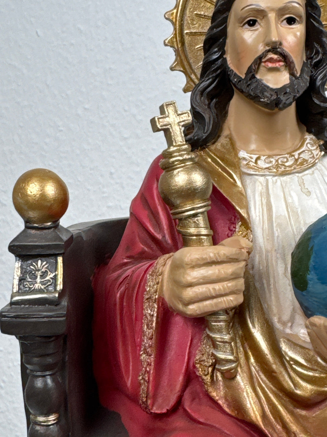 Christus Rex Skulptur – Jesus Statue Herr des Himmels und der Erde