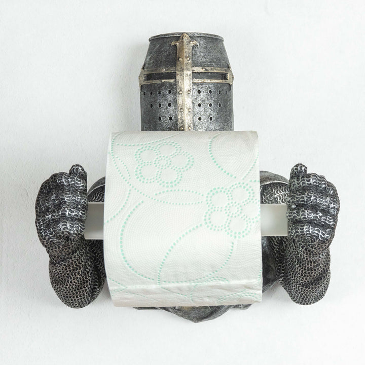 Templerritter Toilettenpapierhalter (Harz Skulptur)