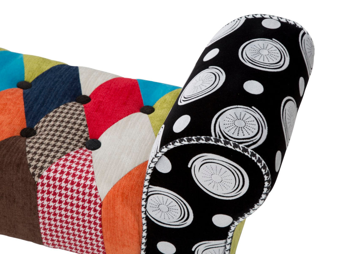 Patchwork Polsterbank Mehrfarbig Flursitz