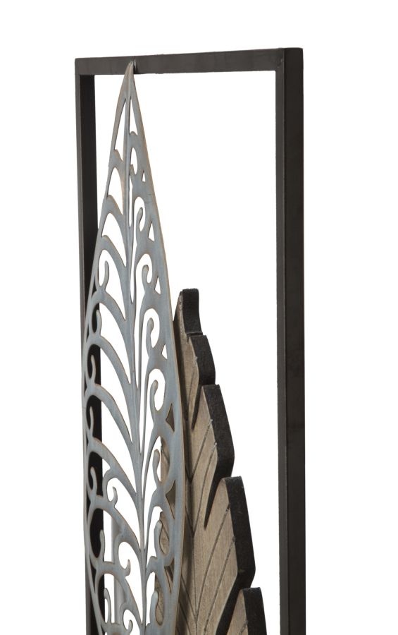 Metall Blatt Wanddekoration (Moderne Skulptur)