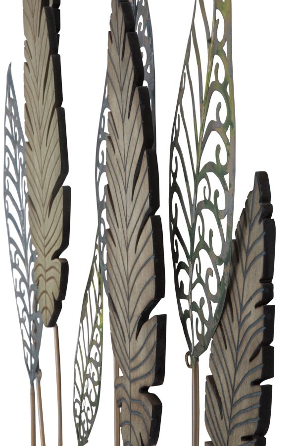 Metall Palmblatt Wanddekoration (Moderne Skulptur)