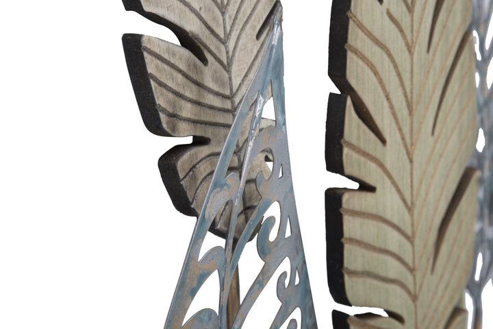 Metall Palmblatt Wanddekoration (Moderne Skulptur)