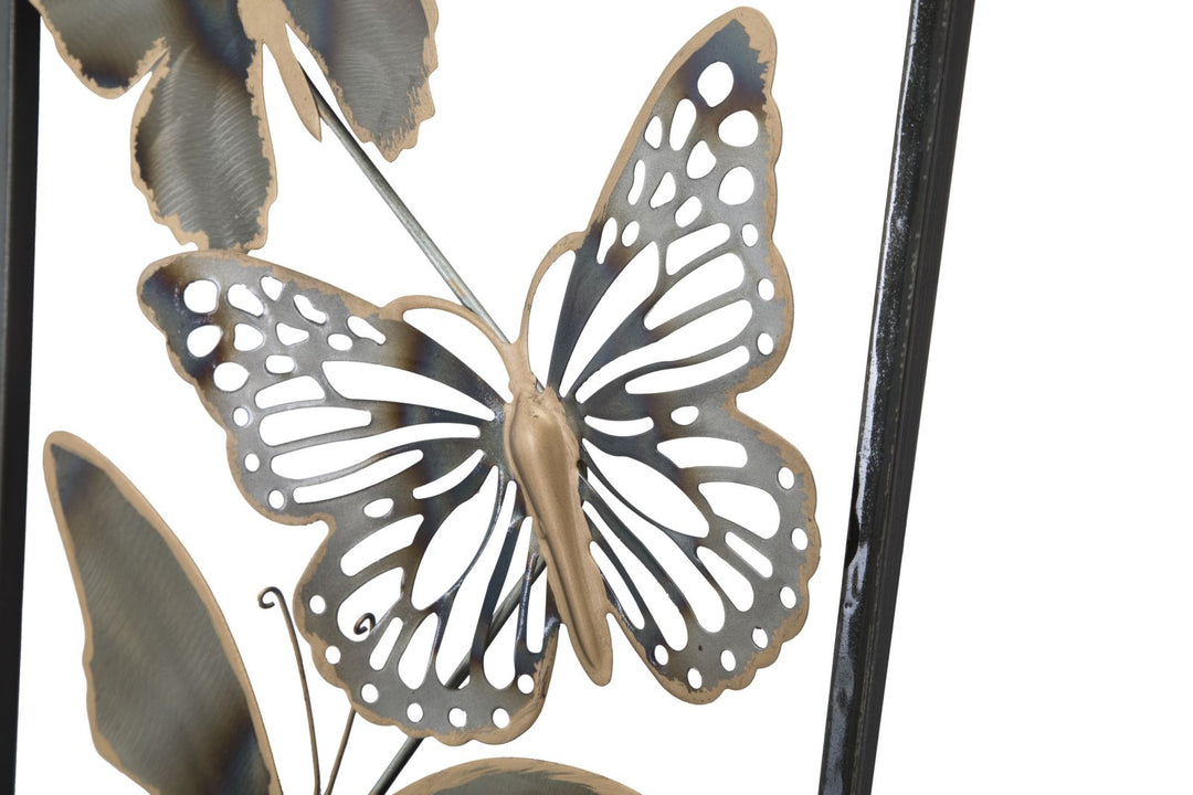 Metall Schmetterling Wanddekoration im Rahmen