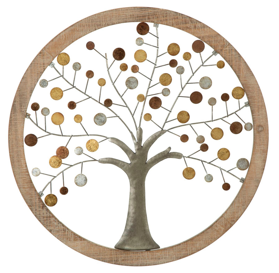 Metall Holz Wanddekoration (Moderne Skulptur)