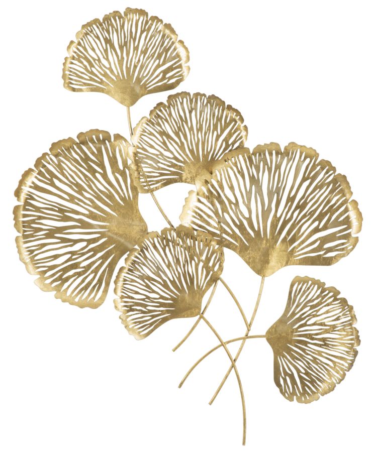 Gold Blume Wanddekoration (Moderne Skulptur)