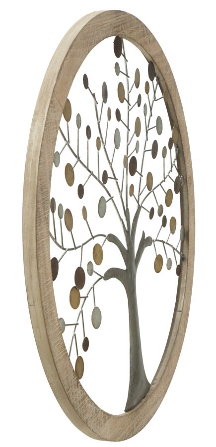 Metall Holz Wanddekoration (Moderne Skulptur)