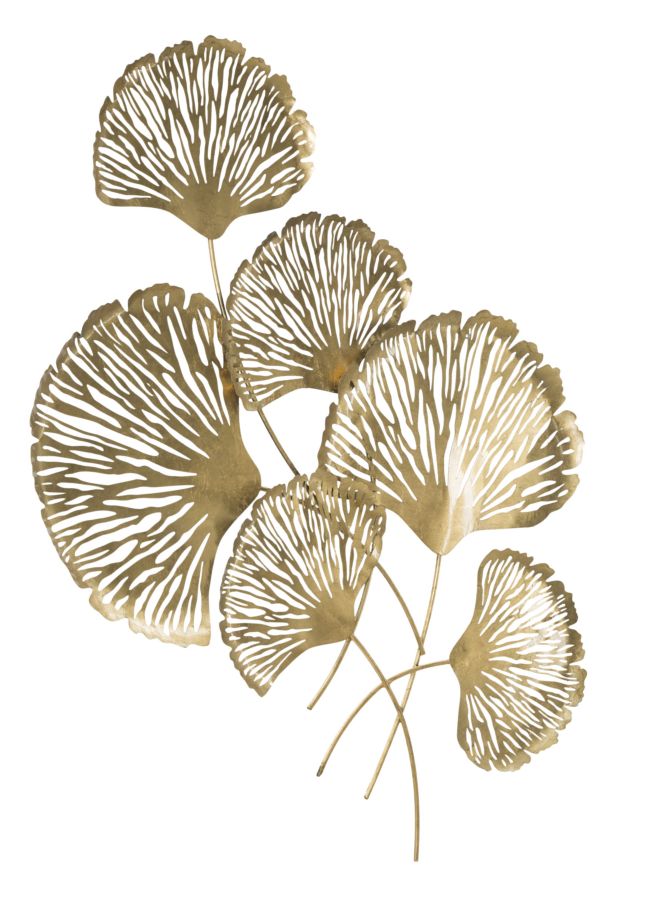 Gold Blume Wanddekoration (Moderne Skulptur)
