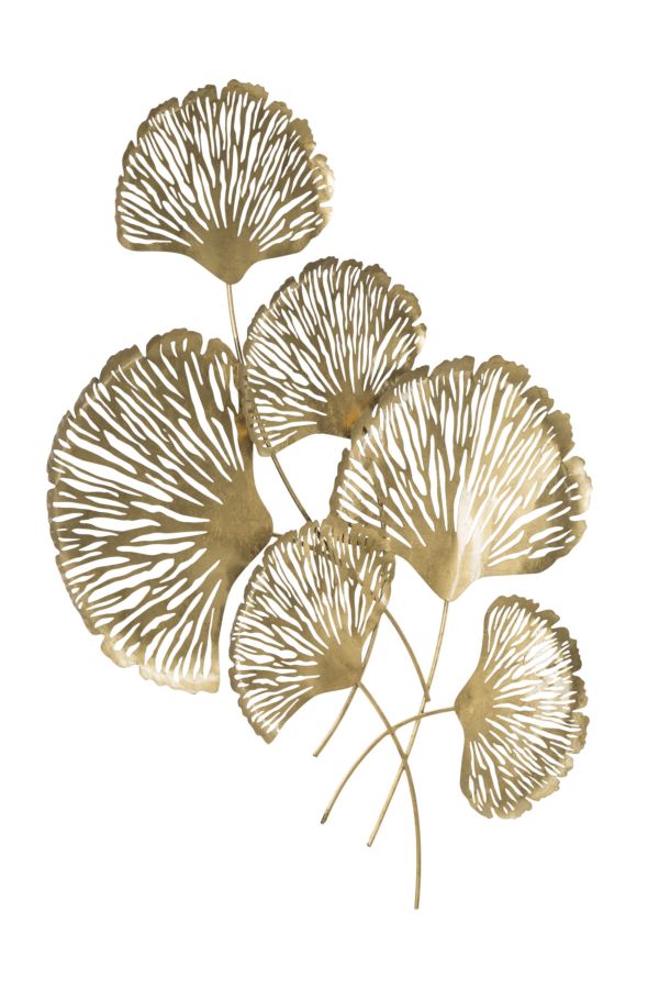 Gold Blume Wanddekoration (Moderne Skulptur)