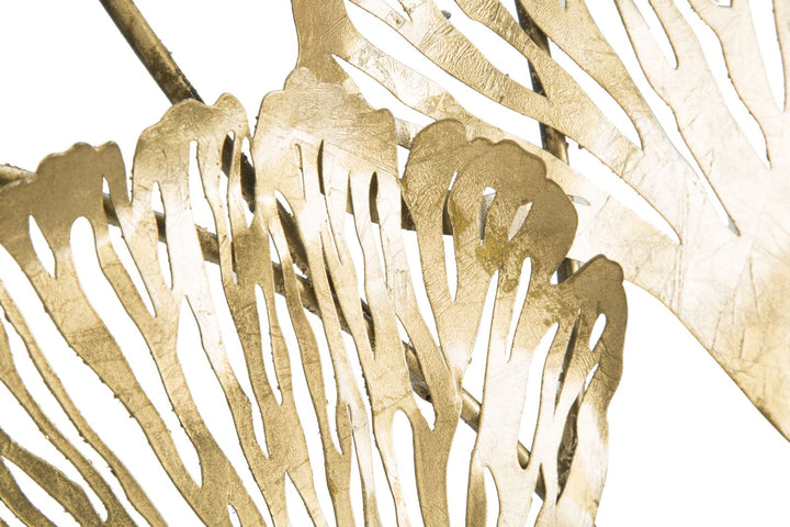 Gold Blume Wanddekoration (Moderne Skulptur)