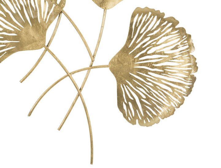 Gold Blume Wanddekoration (Moderne Skulptur)