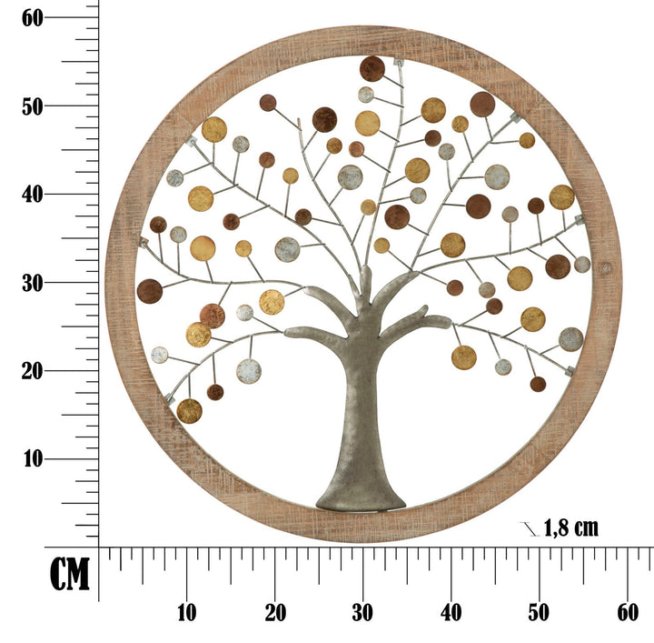 Metall Holz Wanddekoration (Moderne Skulptur)