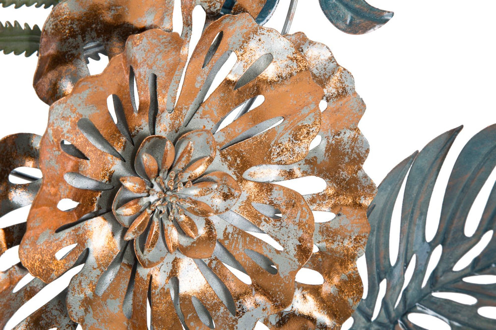 Metall Blumen & Blätter Blumenstrauß Wanddekoration
