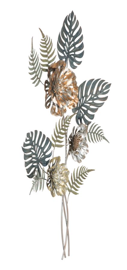 Metall Blumen & Blätter Blumenstrauß Wanddekoration