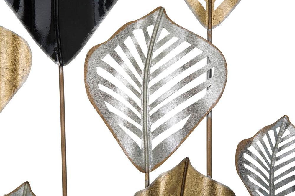 Metall-Blatt-Wanddekoration im Rahmen